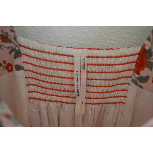 Anthropologie Sleeveless Square-Neck Tiered Midi Dress Size 1X - Picture 6 of 8